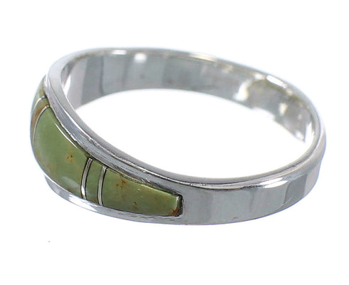 Turquoise Southwest Jewelry Sterling Silver Ring Size 6-1/2 WX58854